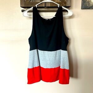 SHEIN curve tri color tank top